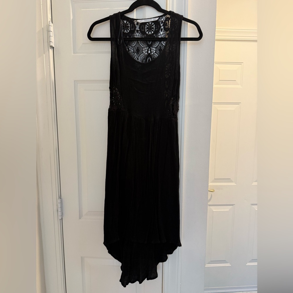 Zara Black High Low Lace Dress